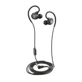 Fit Sport 3 Wired Fitness Earbuds Black