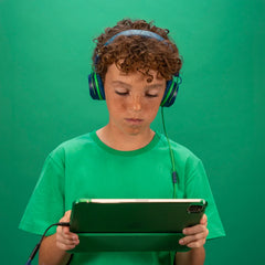 JBuddies Studio On-Ear Kids Wired Headphones Blue/Green