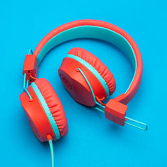 JBuddies Studio On-Ear Kids Wired Headphones Peach