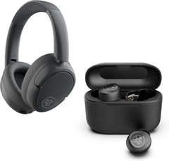 JBuds Lux ANC Headphones & Go Pop+ Black Gift Set
