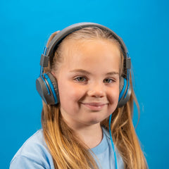 JBuddies Studio On-Ear Kids Wired Headphones Graphite/Blue